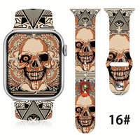 Thumbnail for Blackened Skull Silicone Strap for Apple Watch - watchband.direct