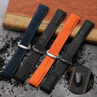 Thumbnail for Curved End Rubber Silicone Watch Bands - watchband.direct