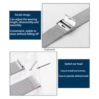 Thumbnail for Milanese Mesh Bracelet for Samsung, Huawei & Garmin Watches