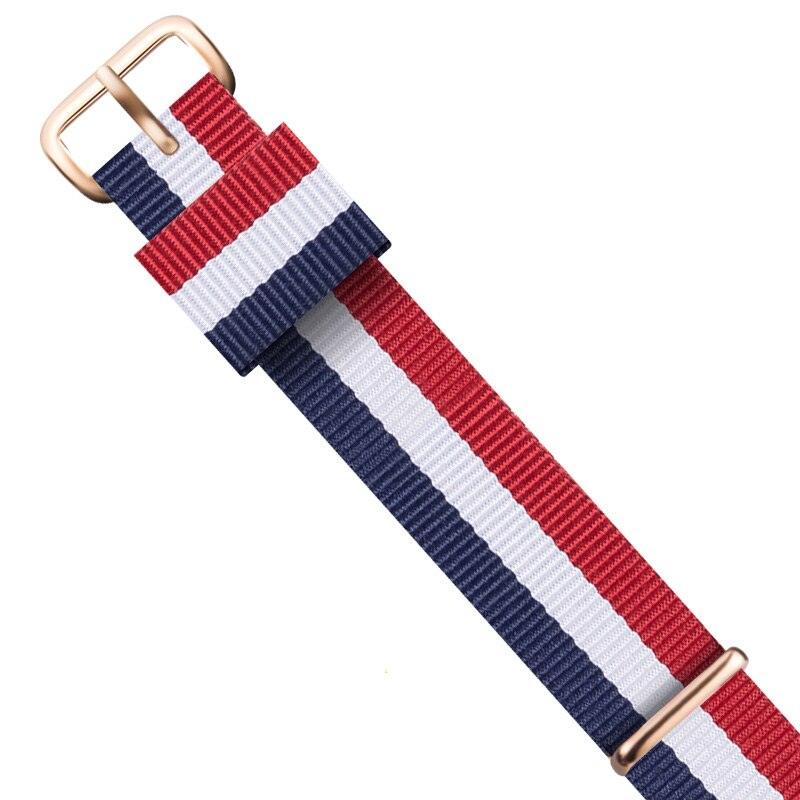 Canvas Ring Rose Gold Nylon Strap - watchband.direct