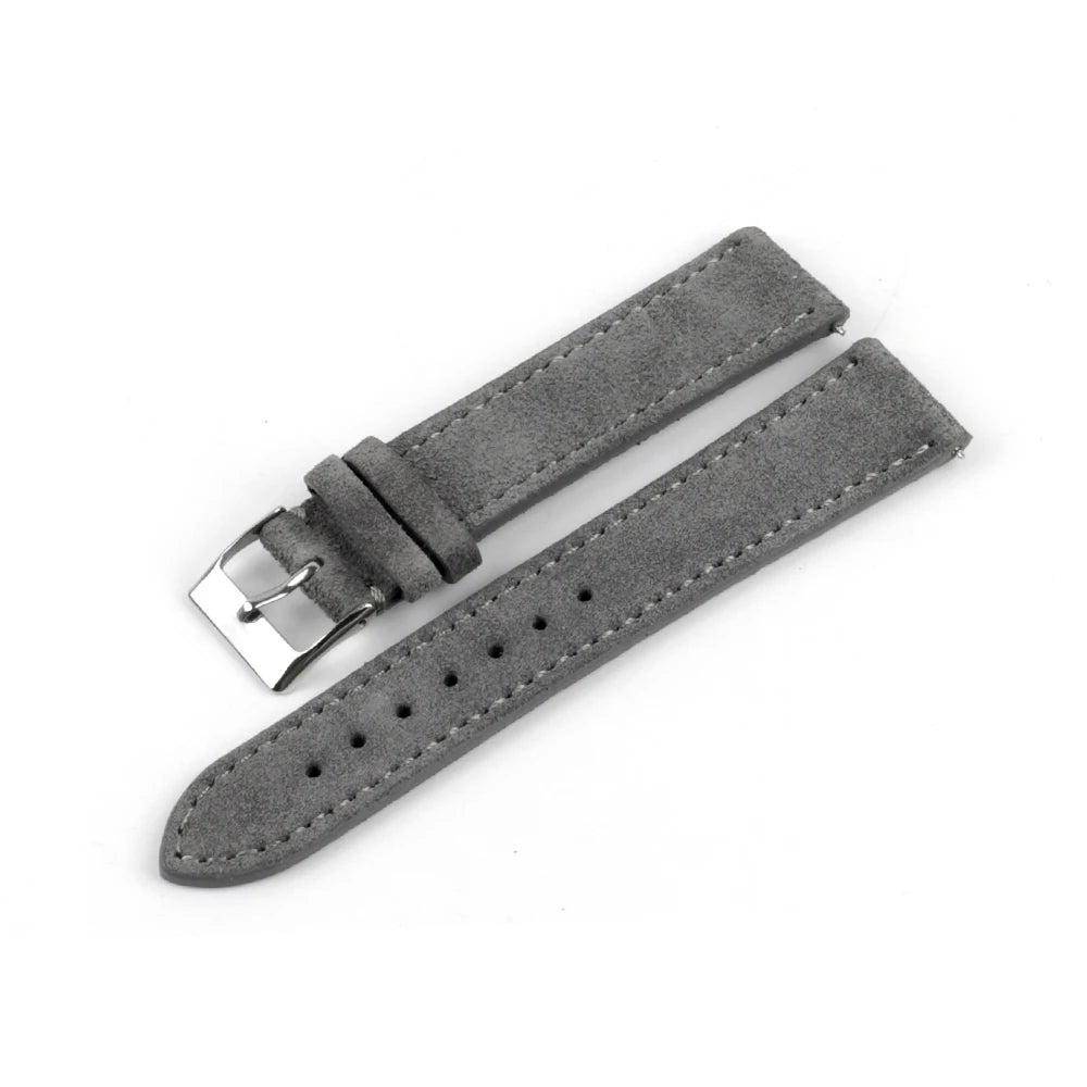 Vintage Suede Leather Watch Strap