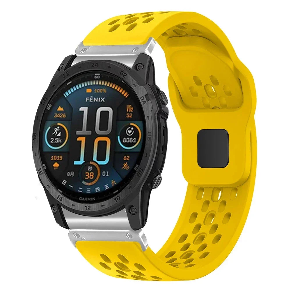 QuickFit Silicone Sport Strap for Garmin Fenix, Tactix & Forerunner