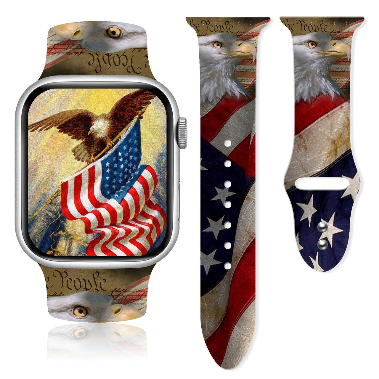 Patriot Silicone Strap for Apple Watch - watchband.direct