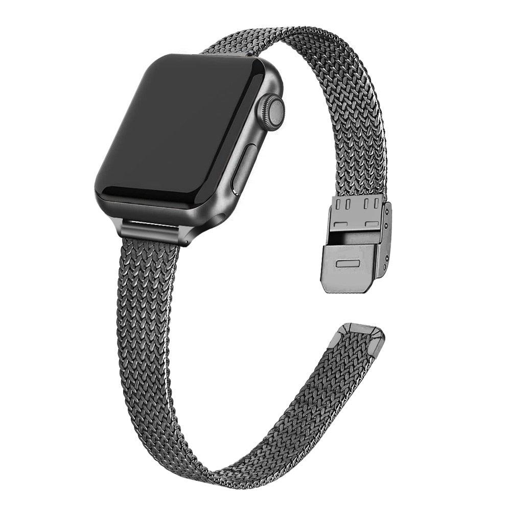 Slim Milanese Loop Strap for Apple Watch - watchband.direct
