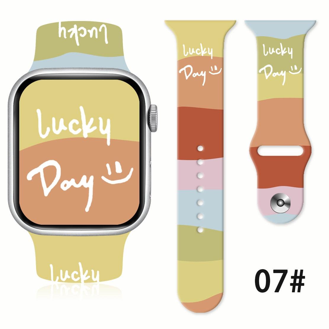 Rainbow Printed Strap for Apple Watch - watchband.direct