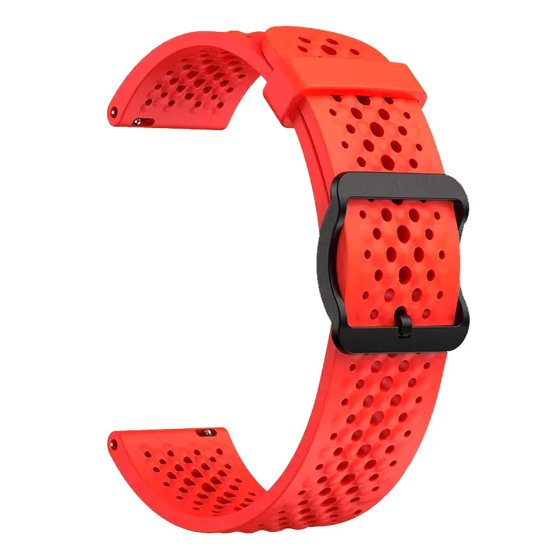Breathable Silicone Strap for Xiaomi, Huawei & Samsung Watches