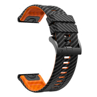 Thumbnail for QuickFit Carbon Fiber Texture Silicone Strap for Garmin Fenix & Epix