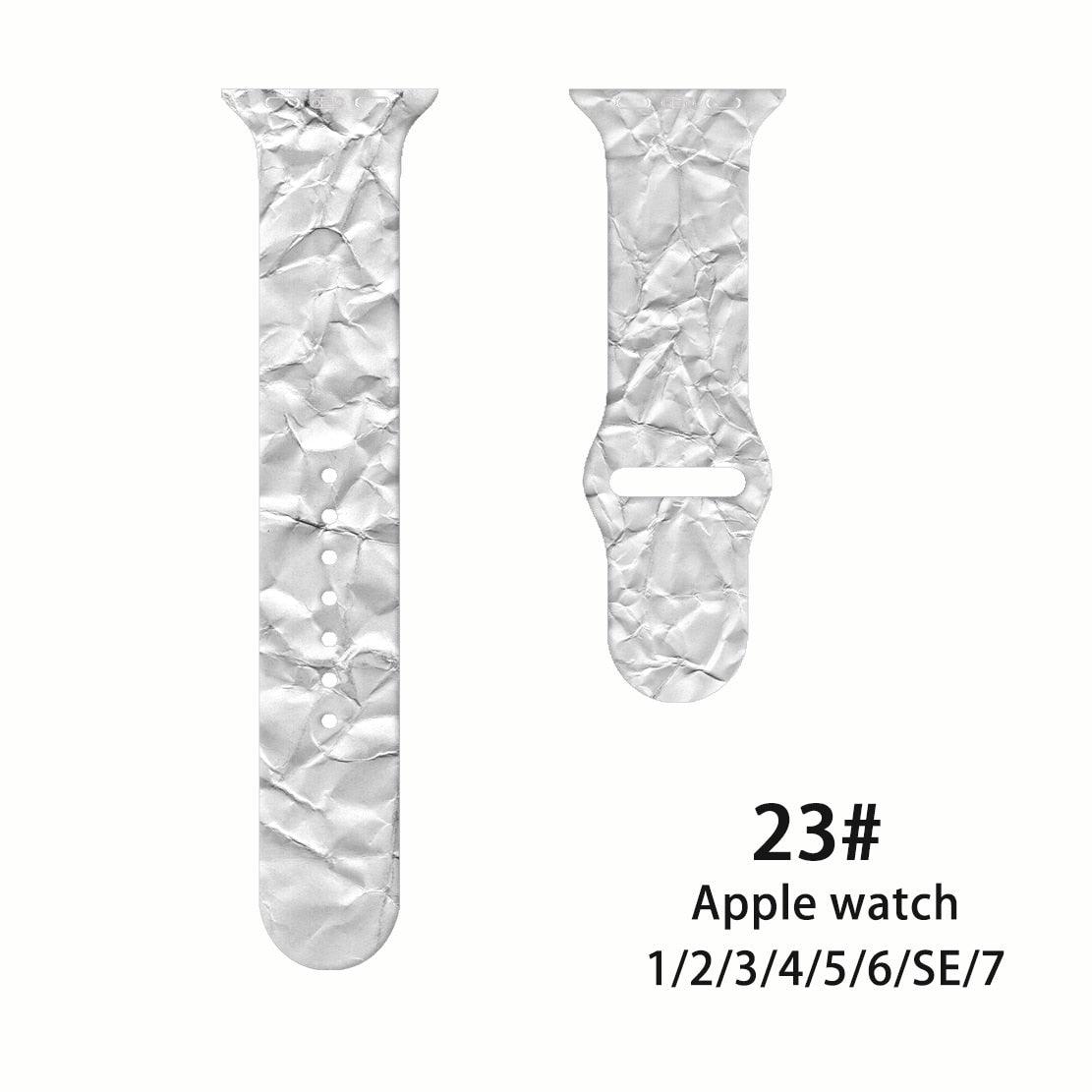 Granite Pattern Silicone Band for Apple Watch - watchband.direct