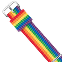 Thumbnail for Canvas Ring Silver Nylon Strap - watchband.direct