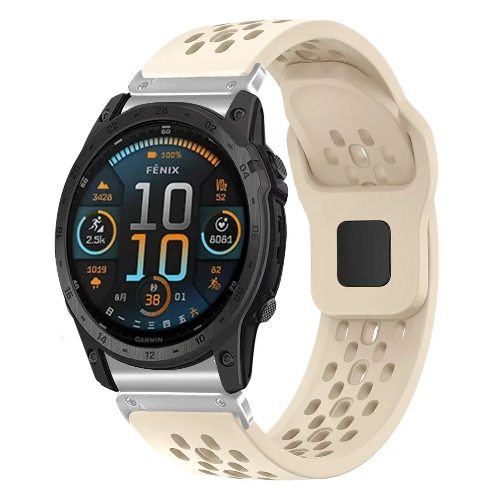 QuickFit Silicone Sport Strap for Garmin Fenix, Tactix & Forerunner