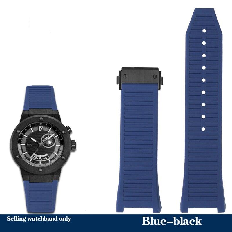Notch Silicone Rubber Sports Watch Band for Ferragamo F-80 - watchband.direct