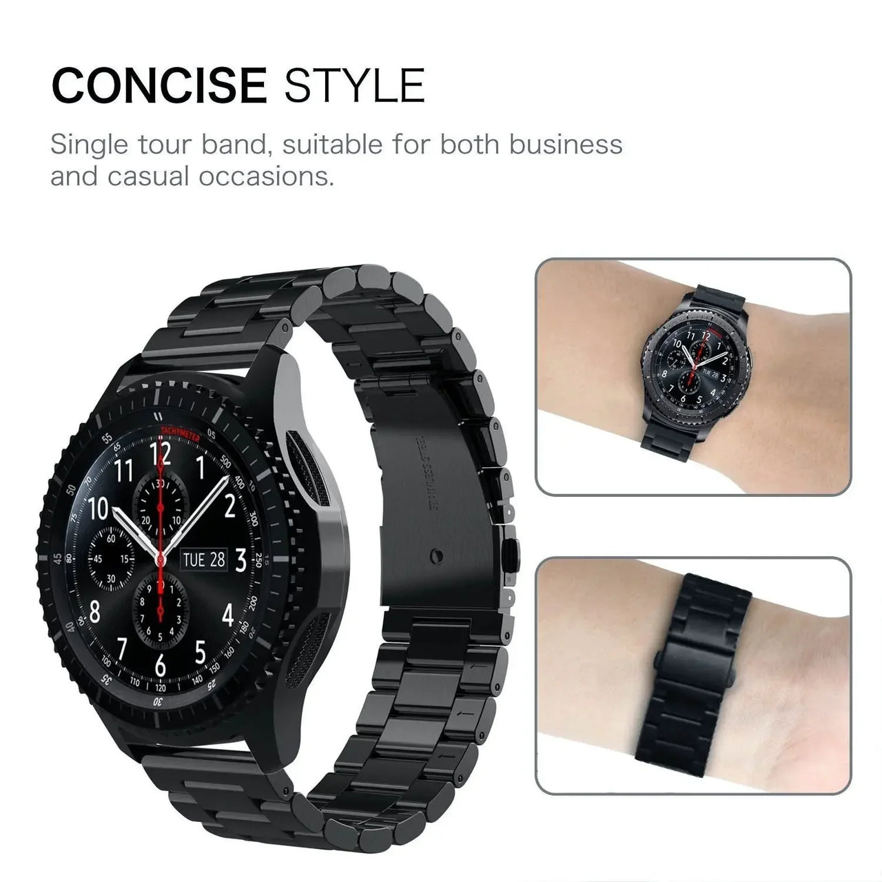 Stainless Steel Bracelet for Samsung Galaxy Watch & Huawei GT