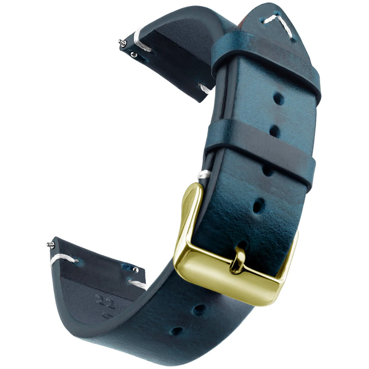 Wax Genuine Leather Quick Release Watch Strap