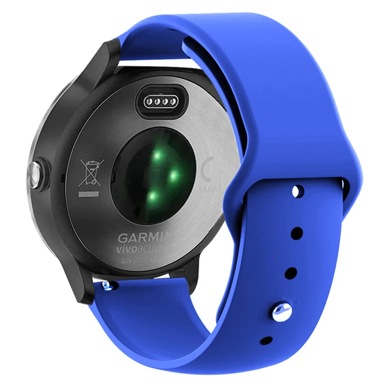 Silicone Sport Strap for Garmin Vivoactive, Venu & Forerunner