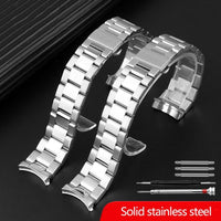 Thumbnail for Solid Curved End Metal Watchband - watchband.direct