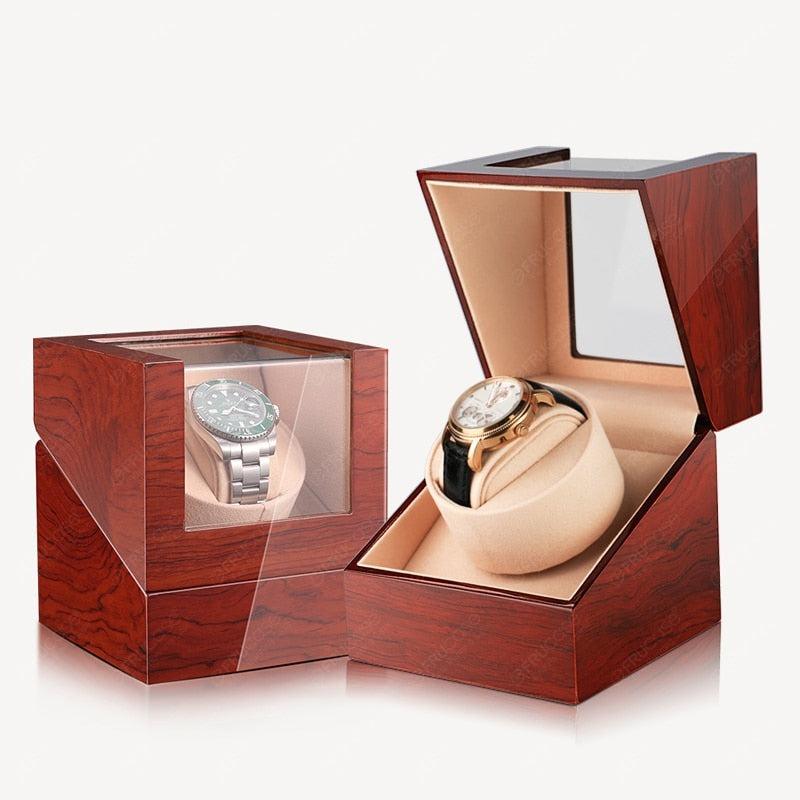 USB Powered Wooden Watch Winder for Automatic Watches - watchband.direct
