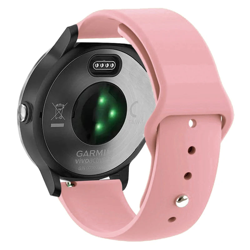 Silicone Sport Strap for Garmin Vivoactive, Venu & Forerunner