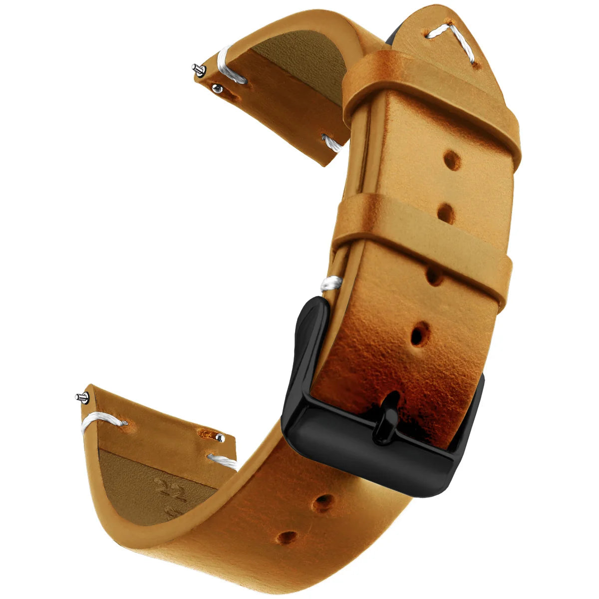 Wax Genuine Leather Quick Release Watch Strap