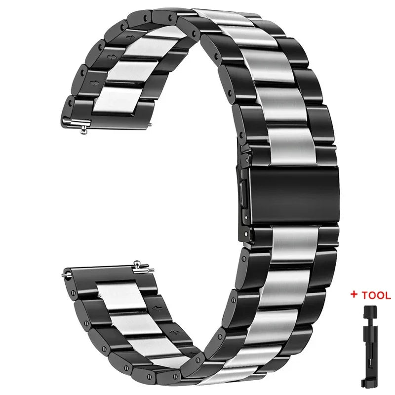 Stainless Steel Bracelet for Samsung Galaxy Watch & Huawei GT