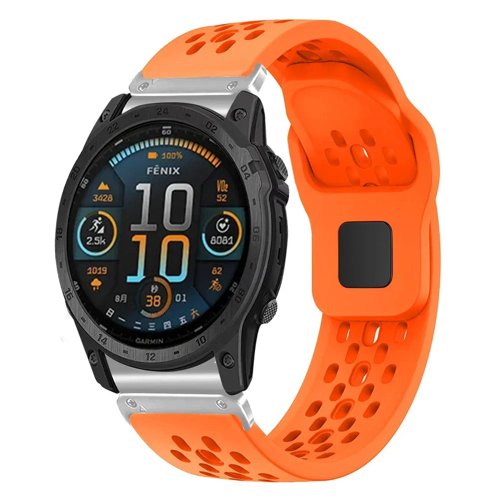 QuickFit Silicone Sport Strap for Garmin Fenix, Tactix & Forerunner