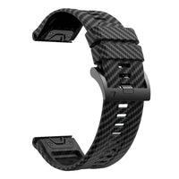 Thumbnail for QuickFit Carbon Fiber Texture Silicone Strap for Garmin Fenix & Epix