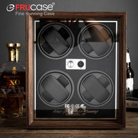 Thumbnail for Illuminated 4-Slot Wooden Watch Winder for Automatic Watches - watchband.direct
