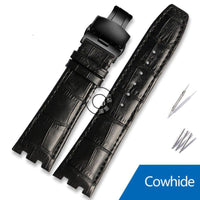Thumbnail for Cowhide/Crocodile Leather Watchband For MAURICE LACROIX AIKON Series - watchband.direct