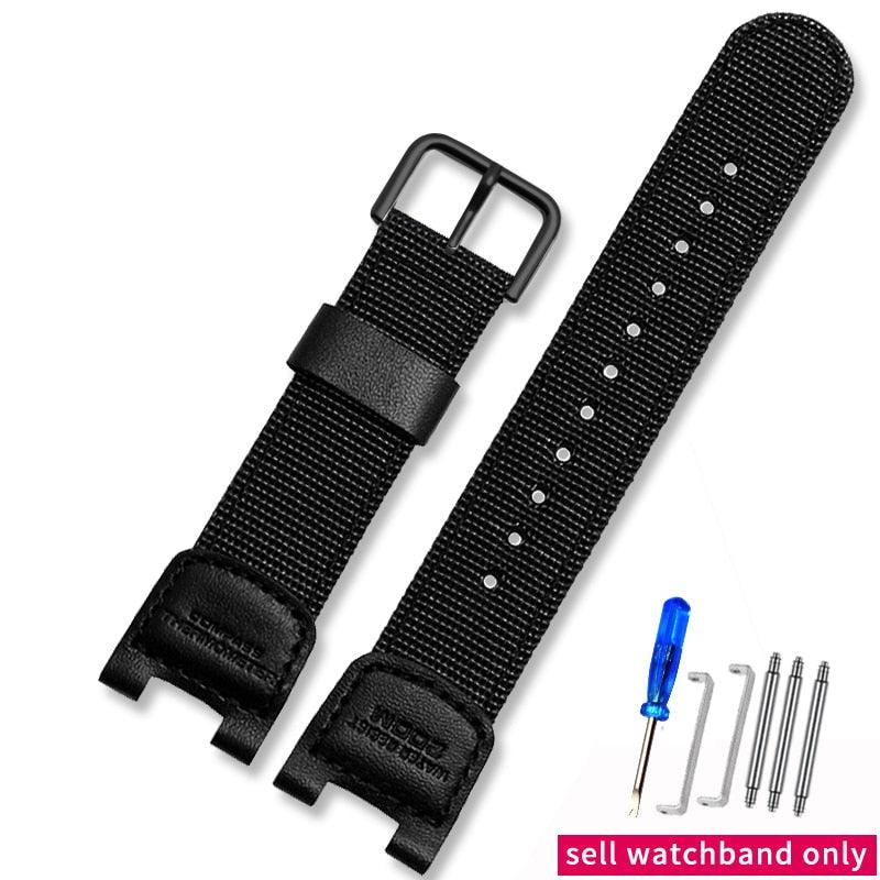 Leather Nylon Watch Strap for Casio G-Shock - watchband.direct