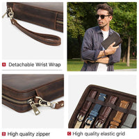 Thumbnail for Retro Genuine Leather Watch Strap Organizer - watchband.direct