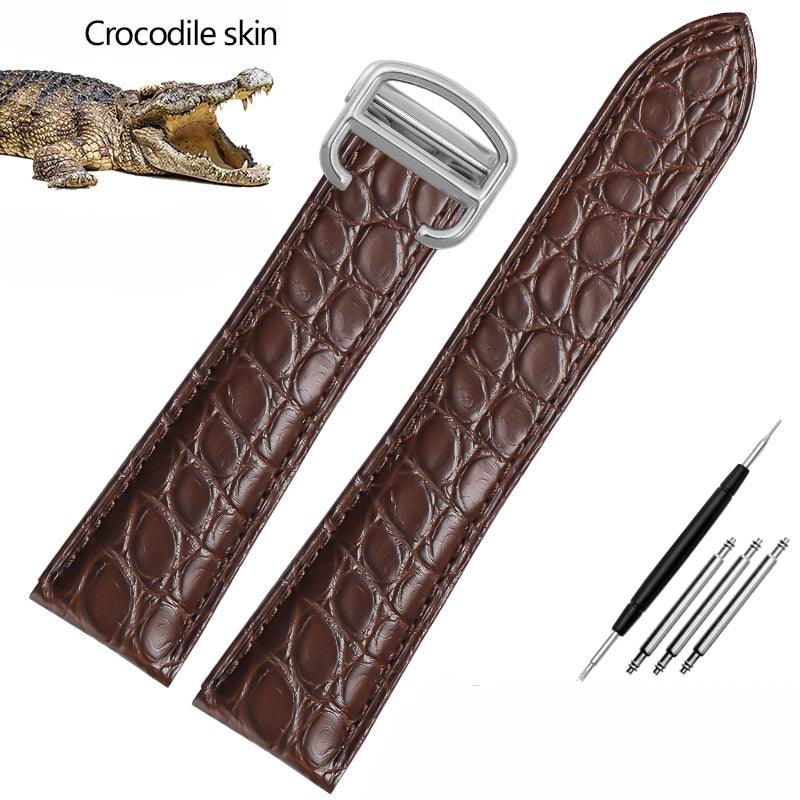 Crocodile Leather Watchband for Cartier Watches - watchband.direct