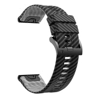Thumbnail for QuickFit Carbon Fiber Texture Silicone Strap for Garmin Fenix & Epix