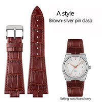 Thumbnail for Genuine Leather Watchband with End Link for Tissot PRX - watchband.direct