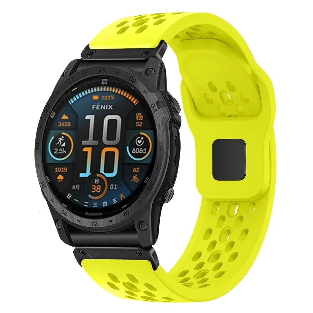 QuickFit Silicone Sport Strap for Garmin Fenix, Tactix & Forerunner