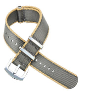 Thumbnail for Bordered Seatbelt Nylon Strap - watchband.direct