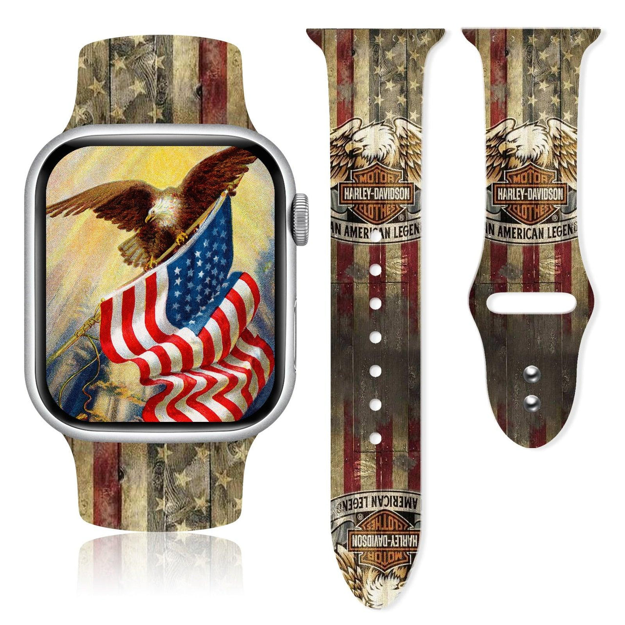 Patriot Silicone Strap for Apple Watch - watchband.direct