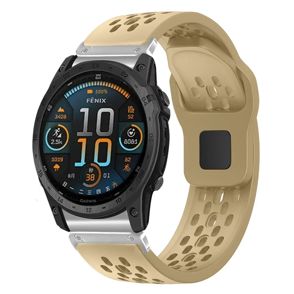 QuickFit Silicone Sport Strap for Garmin Fenix, Tactix & Forerunner
