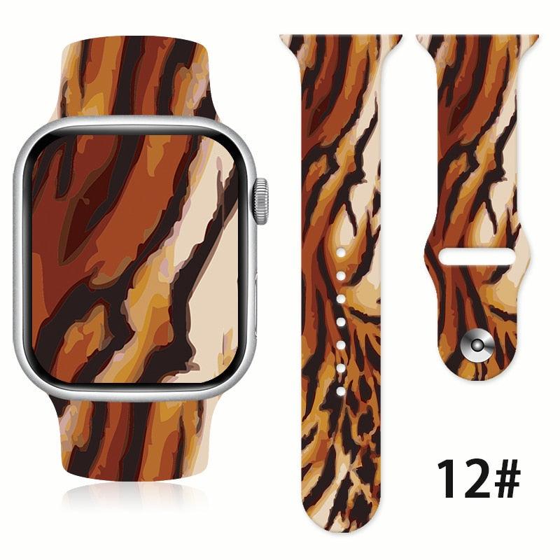 Animal Fur Printed Silicone Band for Apple Watch - watchband.direct