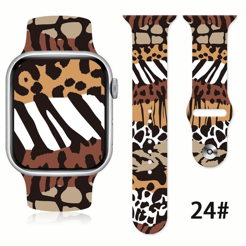 Animal Fur Printed Silicone Band for Apple Watch - watchband.direct