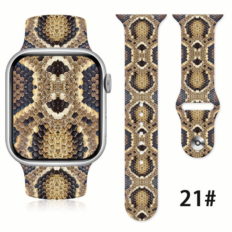 Animal Fur Printed Silicone Band for Apple Watch - watchband.direct