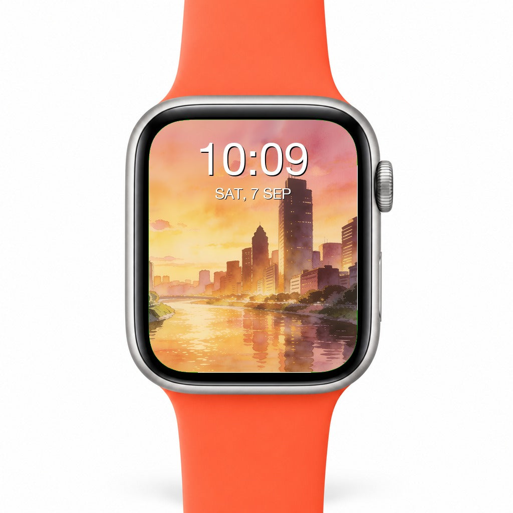 Sunset City Apple Watch Wallpapers - Anime Bundle