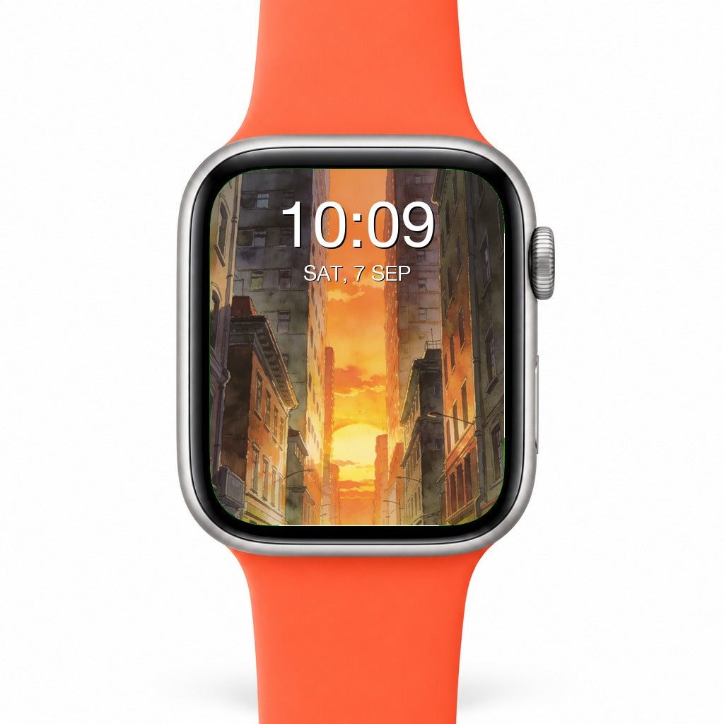 Sunset City Apple Watch Wallpapers - Anime Bundle