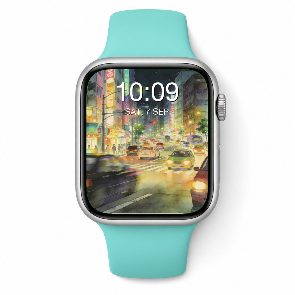 Sunset City Apple Watch Wallpapers - Anime Bundle