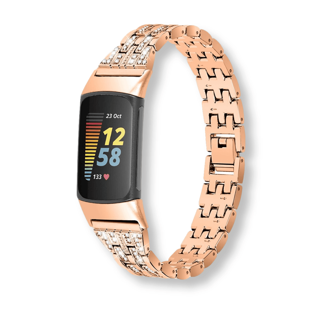 Bling Metal Wrist Band for Fitbit Charge 2 - 6 - watchband.direct