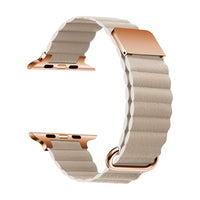 Thumbnail for Bracelet en cuir magnétique pour Apple Watch
