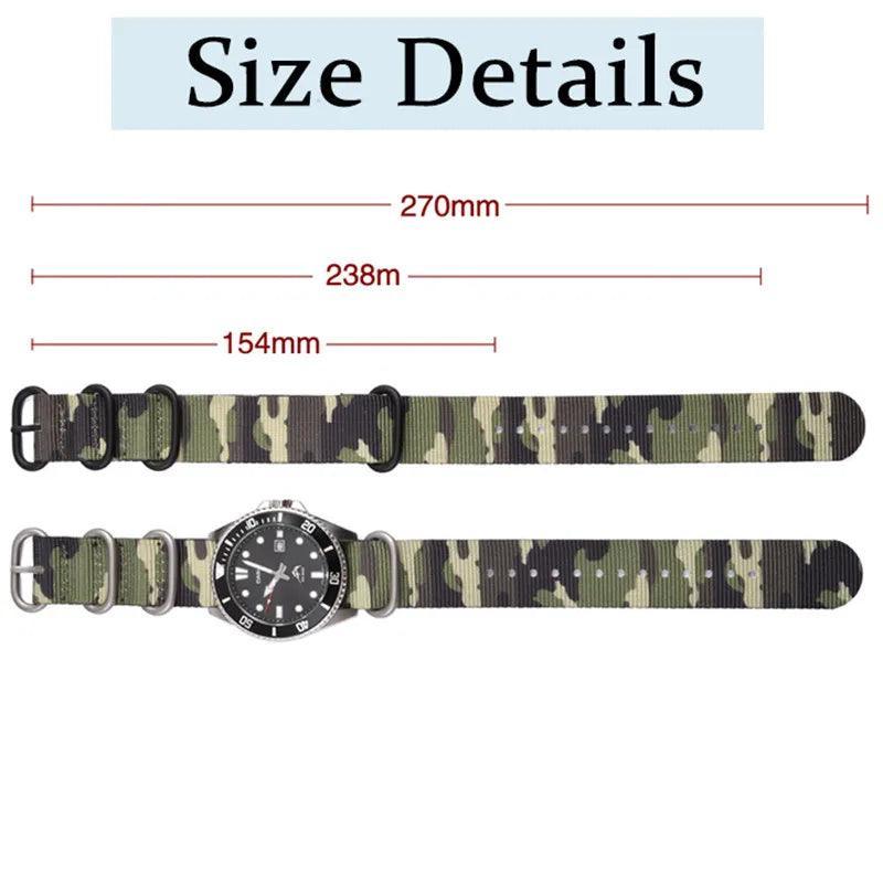 Camouflage Nylon Strap - watchband.direct