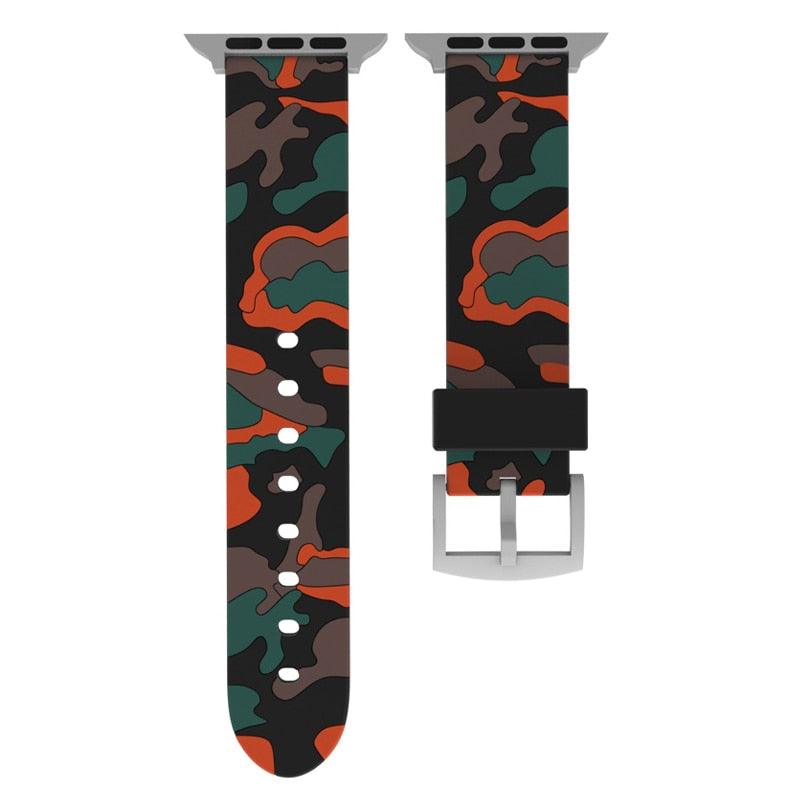 Camouflage Silicone Strap for Apple Watch - watchband.direct