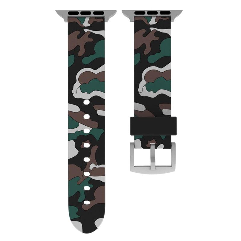 Camouflage Silicone Strap for Apple Watch - watchband.direct