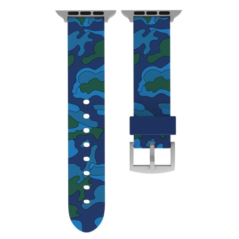 Camouflage Silicone Strap for Apple Watch - watchband.direct