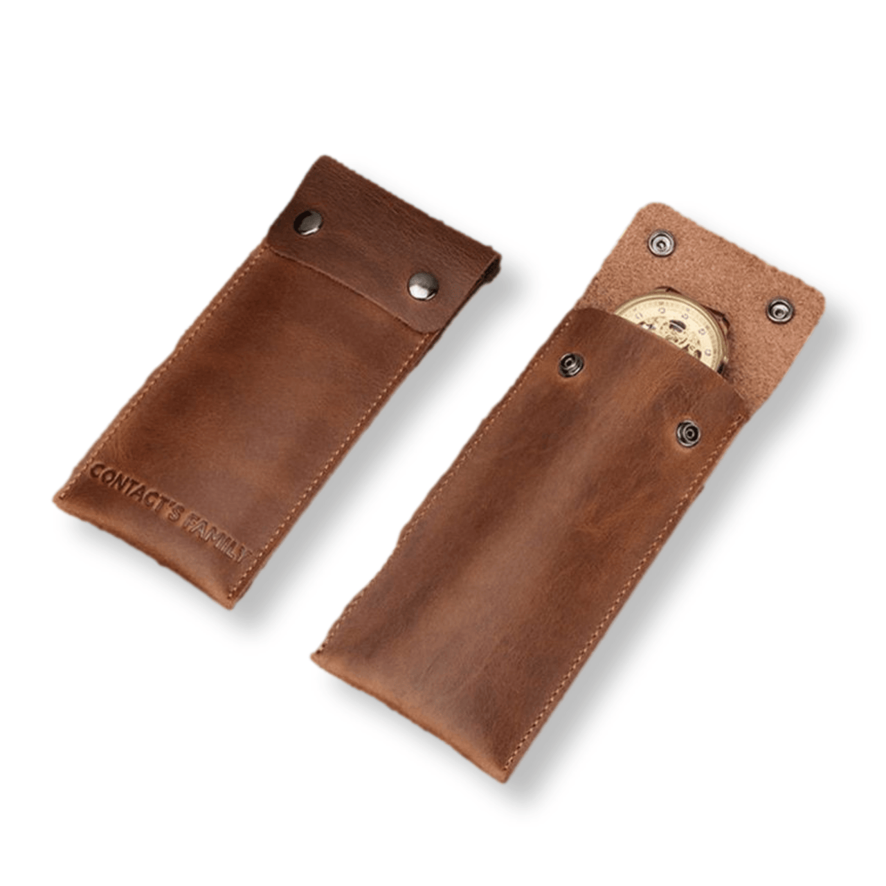 Genuine Leather Portable Watch Sleeve - watchband.direct