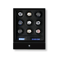 Thumbnail for LCD Touch Screen 9-Slot Watch Winder Display - watchband.direct